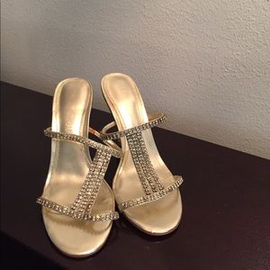 Aldo Holiday Slingback shoes with Rhinestones